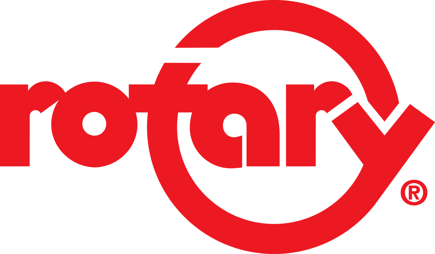 Red and black logo for Roto Ray, featuring a stylized letter 'R' and the words 'rotor' in bold red font.