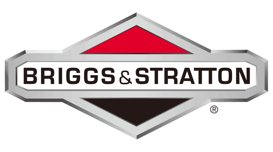 Logos for Briggs & Stratton, a company specializing in engines and outdoor power equipment.