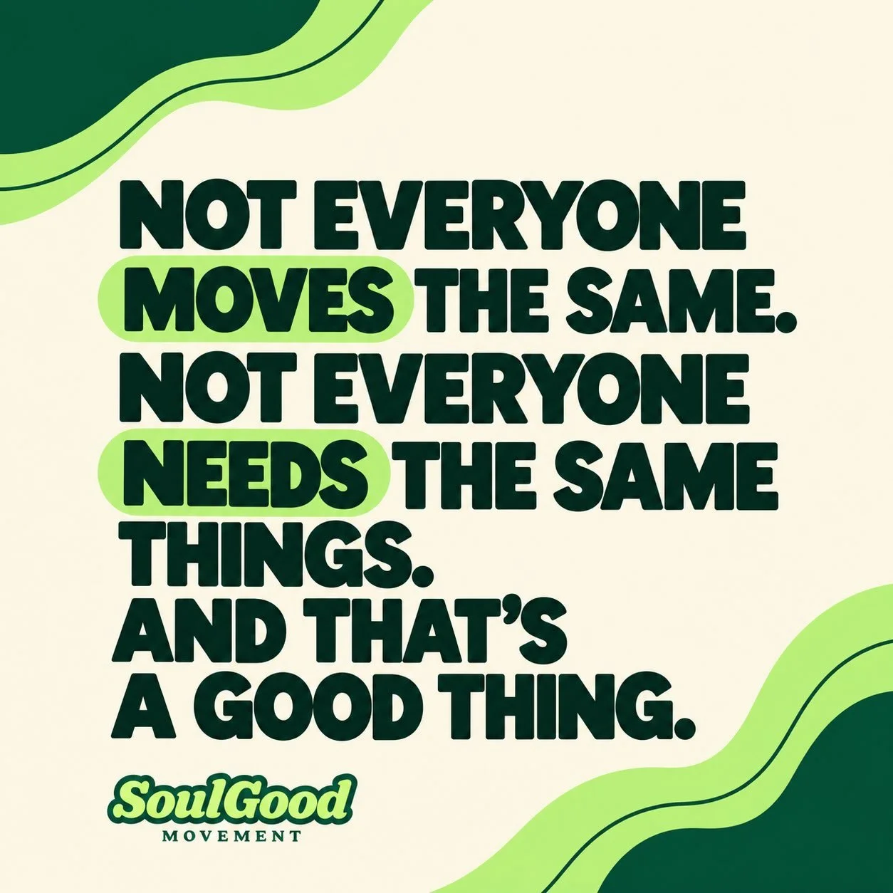 SoulGood was built around a simple belief. People should not have to fit themselves into wellness. Wellness should be designed to fit the people it serves.

That means understanding the community, adapting the movement, listening to the people in the