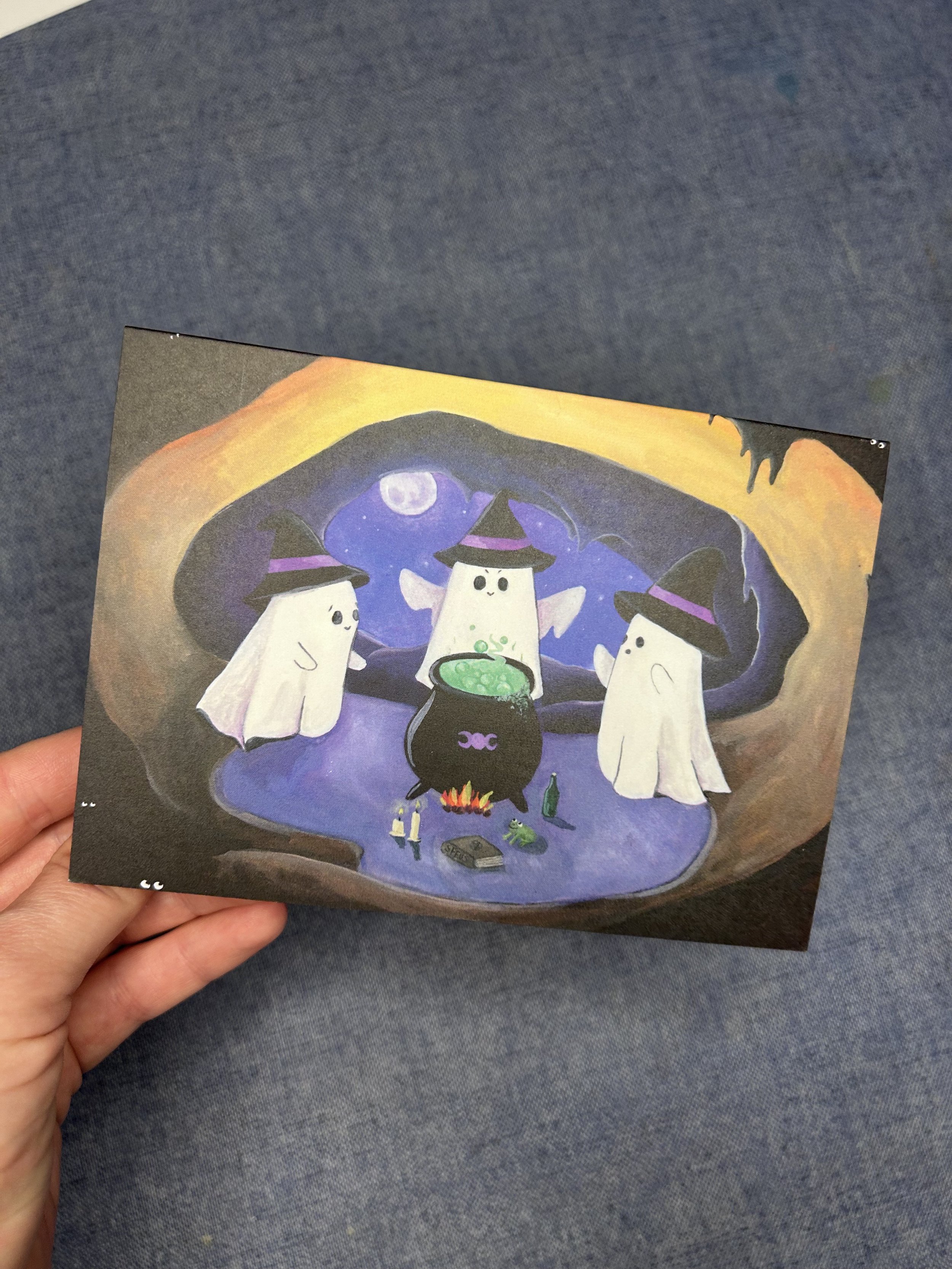 Blank Greetings Card - Toil & Trouble