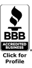 BBB logo with black and white design