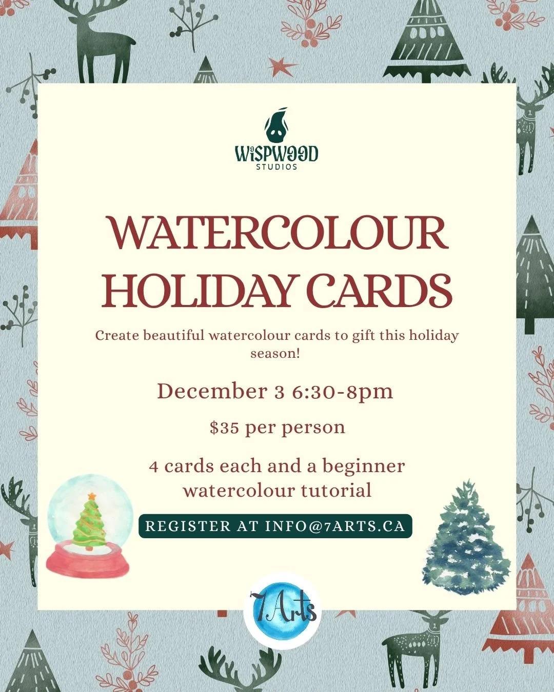 Watercolour Holiday Cards