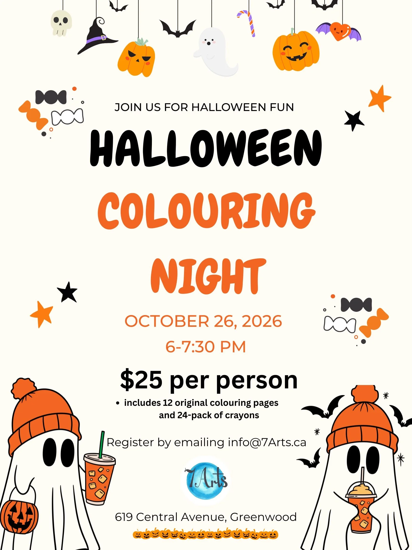 Halloween Colouring Night