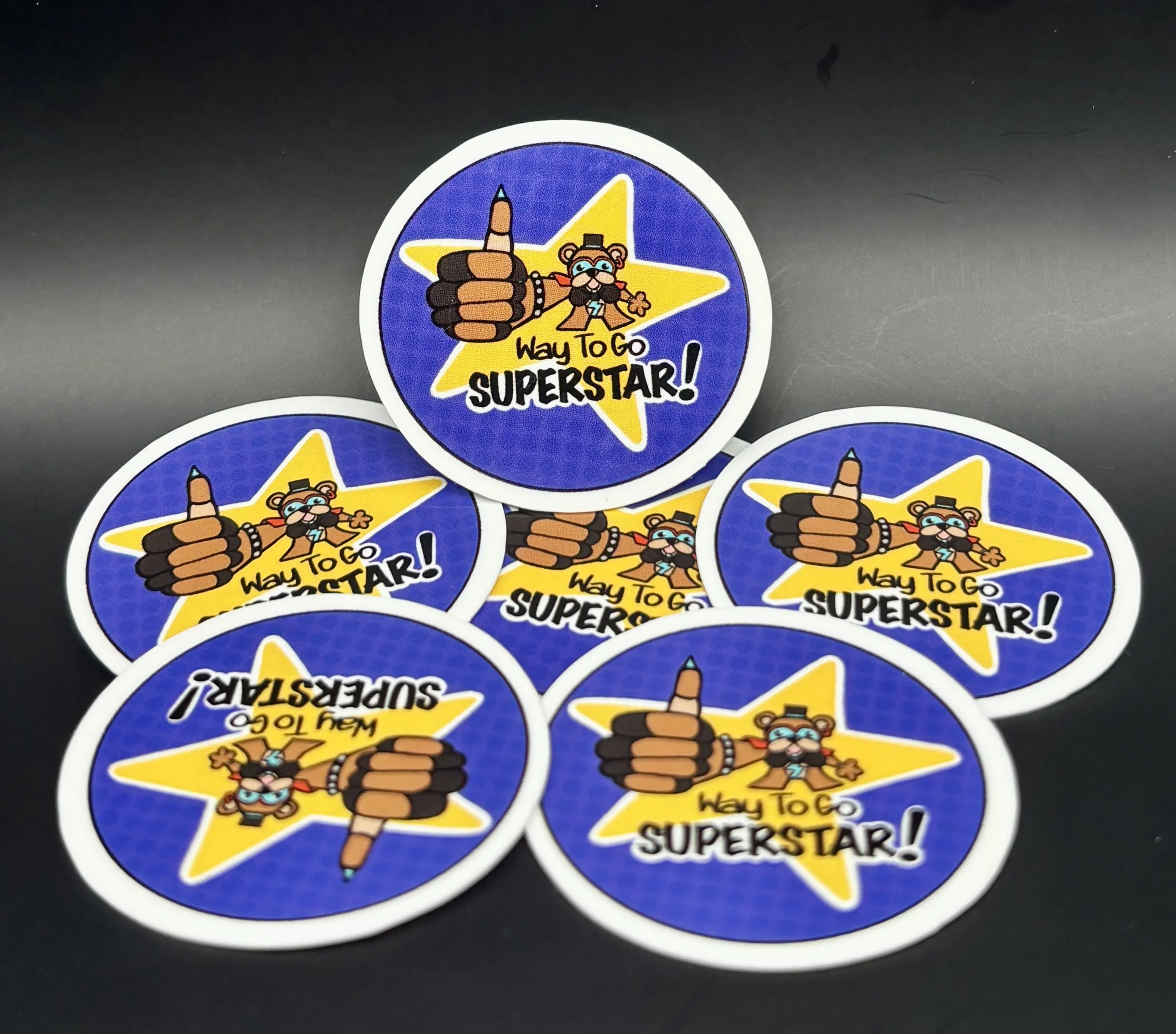 Glamrock Freddy 1.5" Vinyl Sticker
