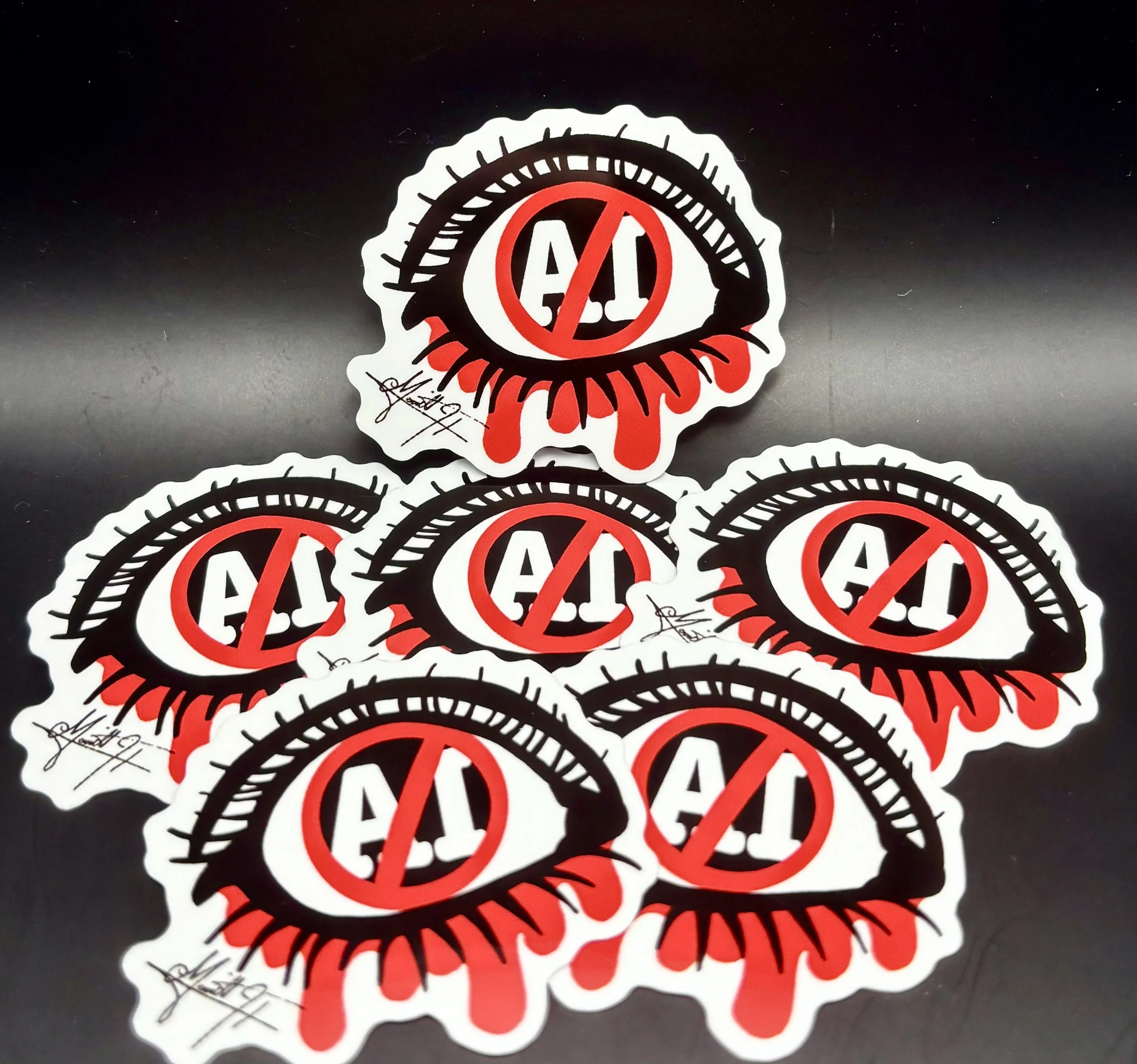 Anti AI Eye 2" Vinyl Sticker
