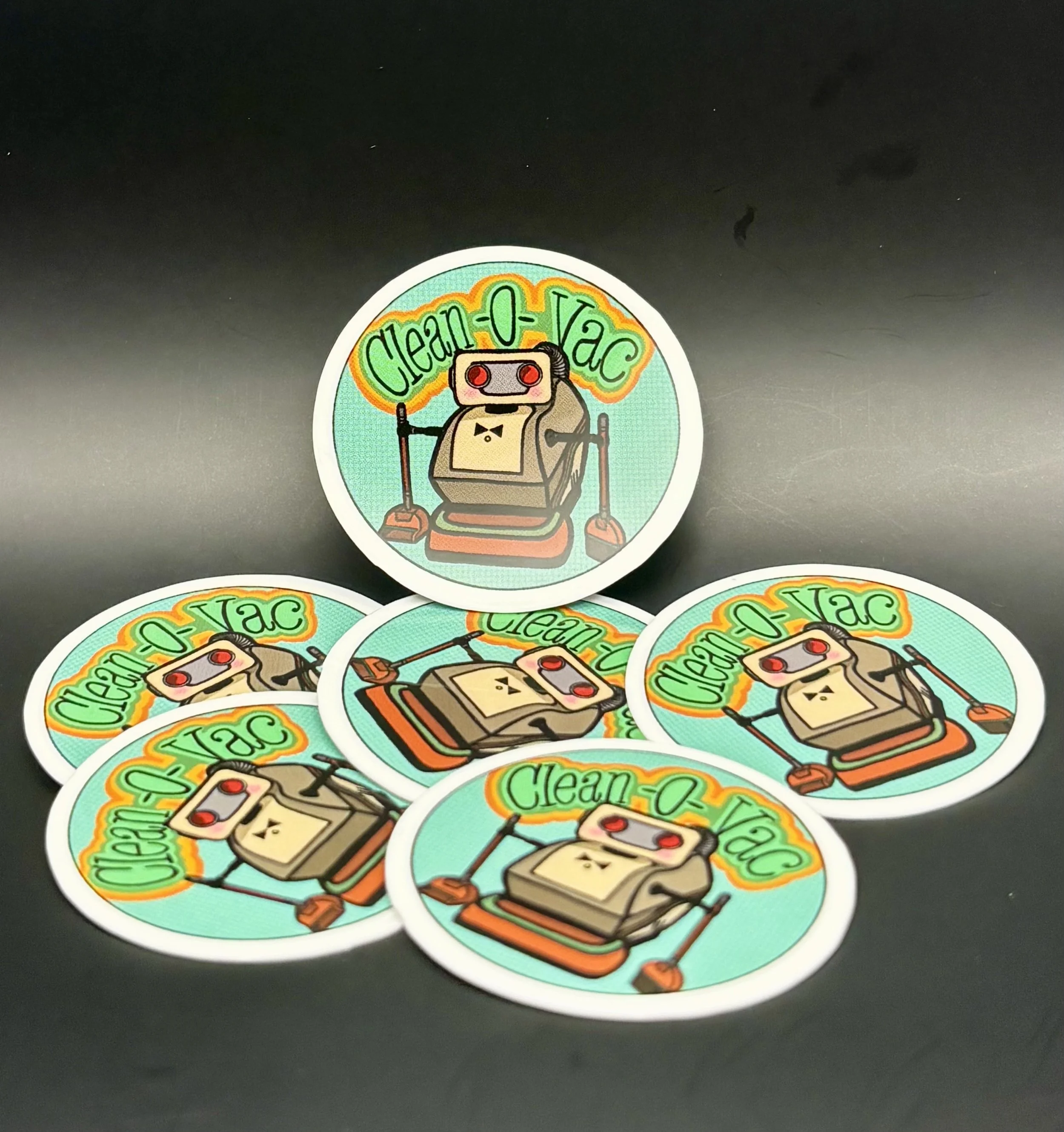 Clean-O-Vac 1.5" Vinyl Sticker