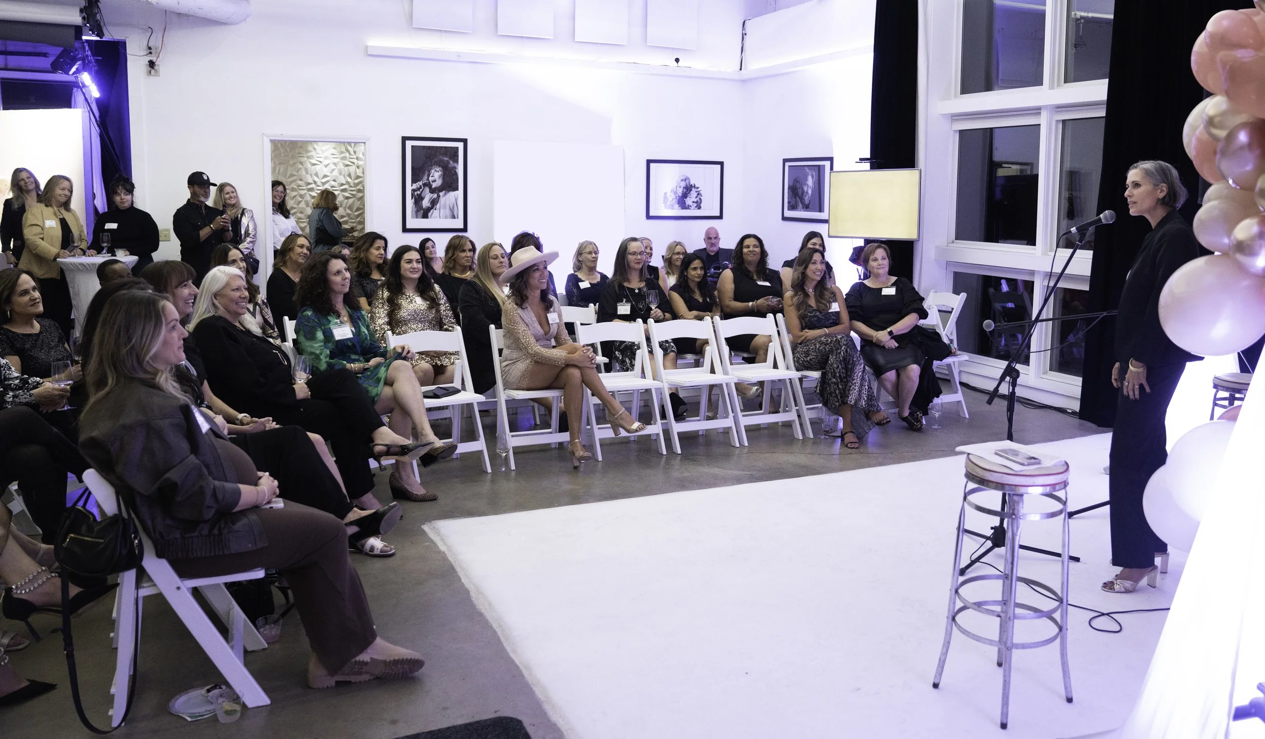 Founder, Violette de Ayala, speaking to FemCity Nashville members at Fems Rise event October 2025.