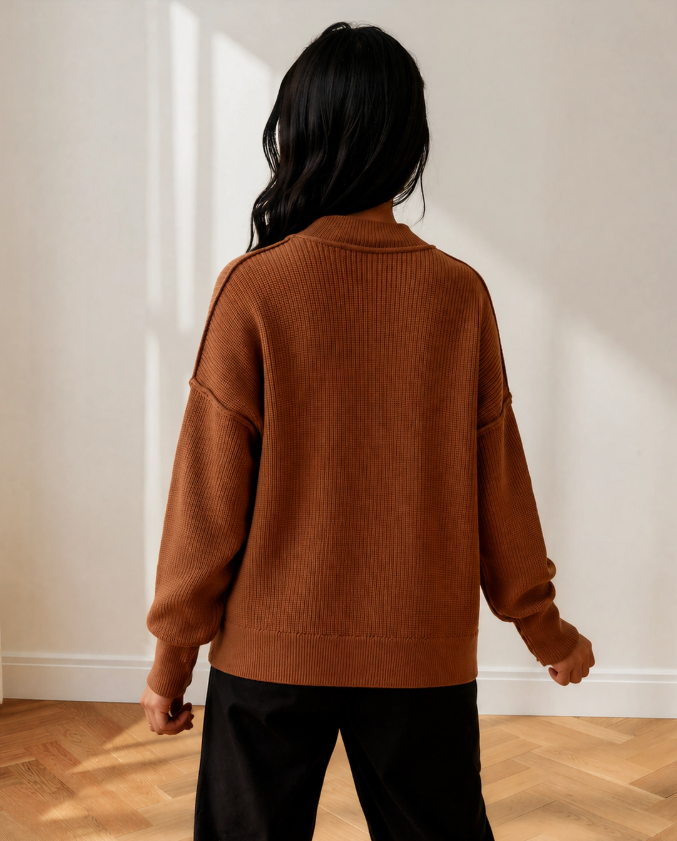 brown ribbed sweater back.png