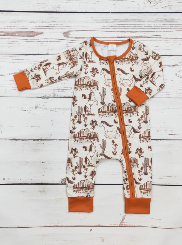 Baby Western Rodeo Zip Sleeper (Pre-Order)