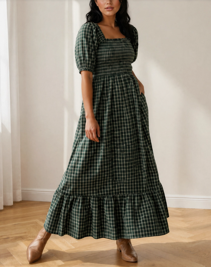 green plaid maxi dress.png