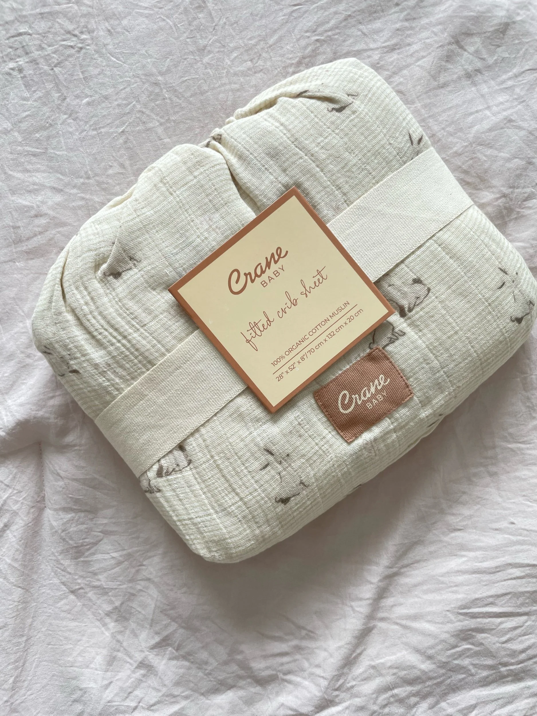 Organic Cotton Bunny Fitted Crib Sheet
