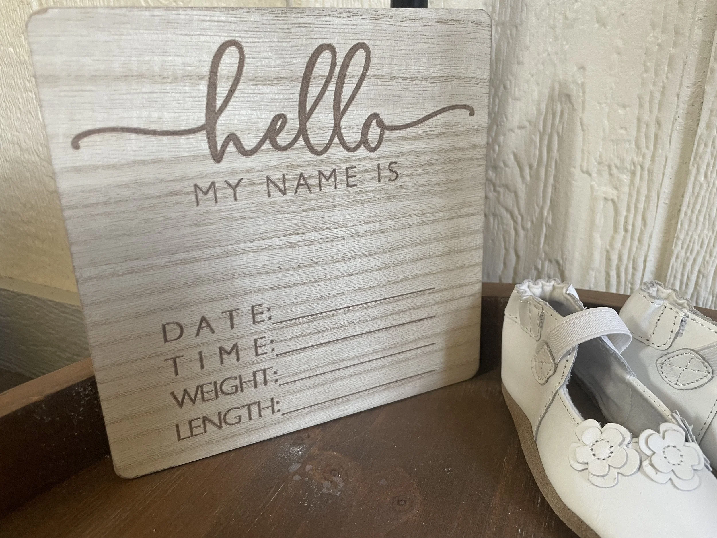 Classic Birth Announcement Plaque