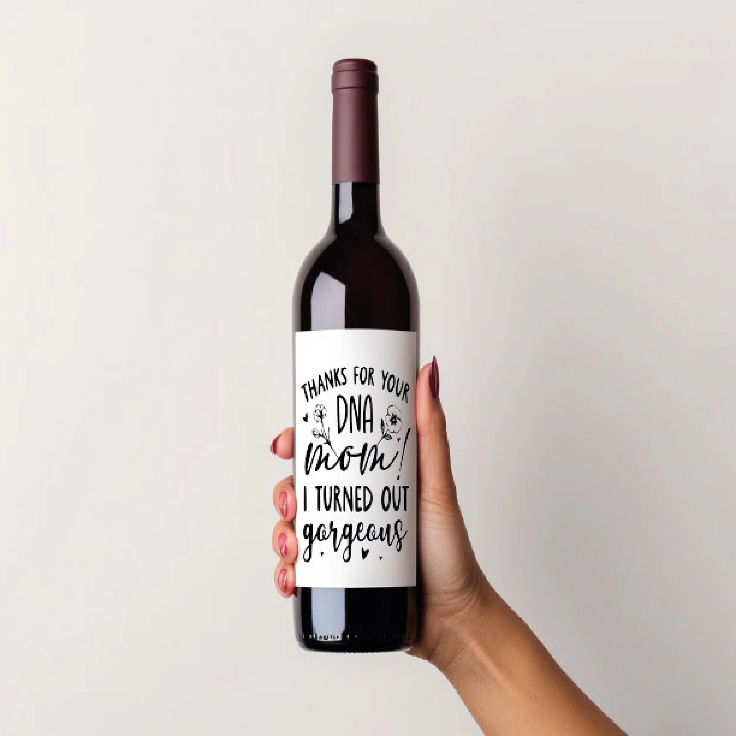 Botella de vino Thanks For Your DNA