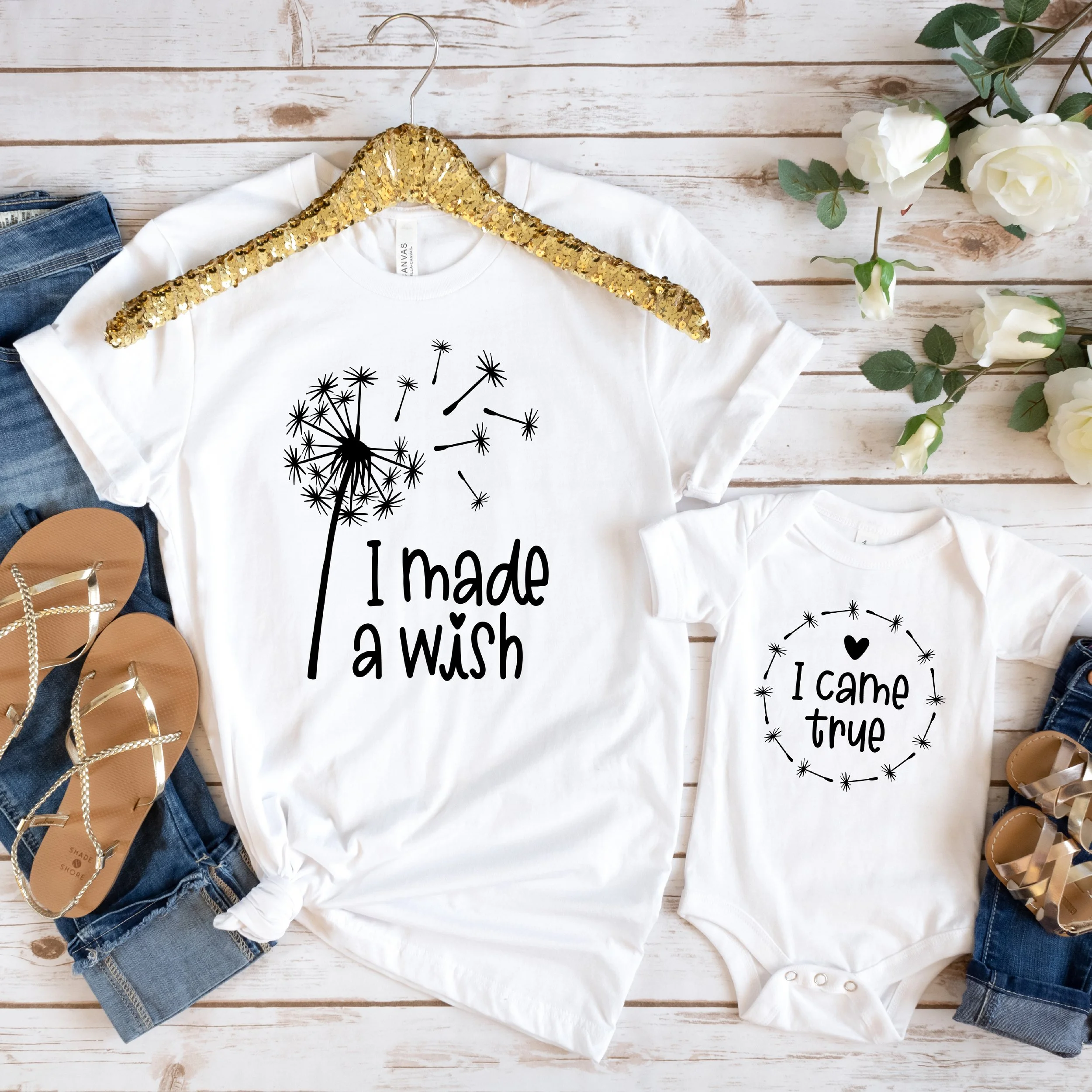 Camisetas duo I Made Wish / I Came True