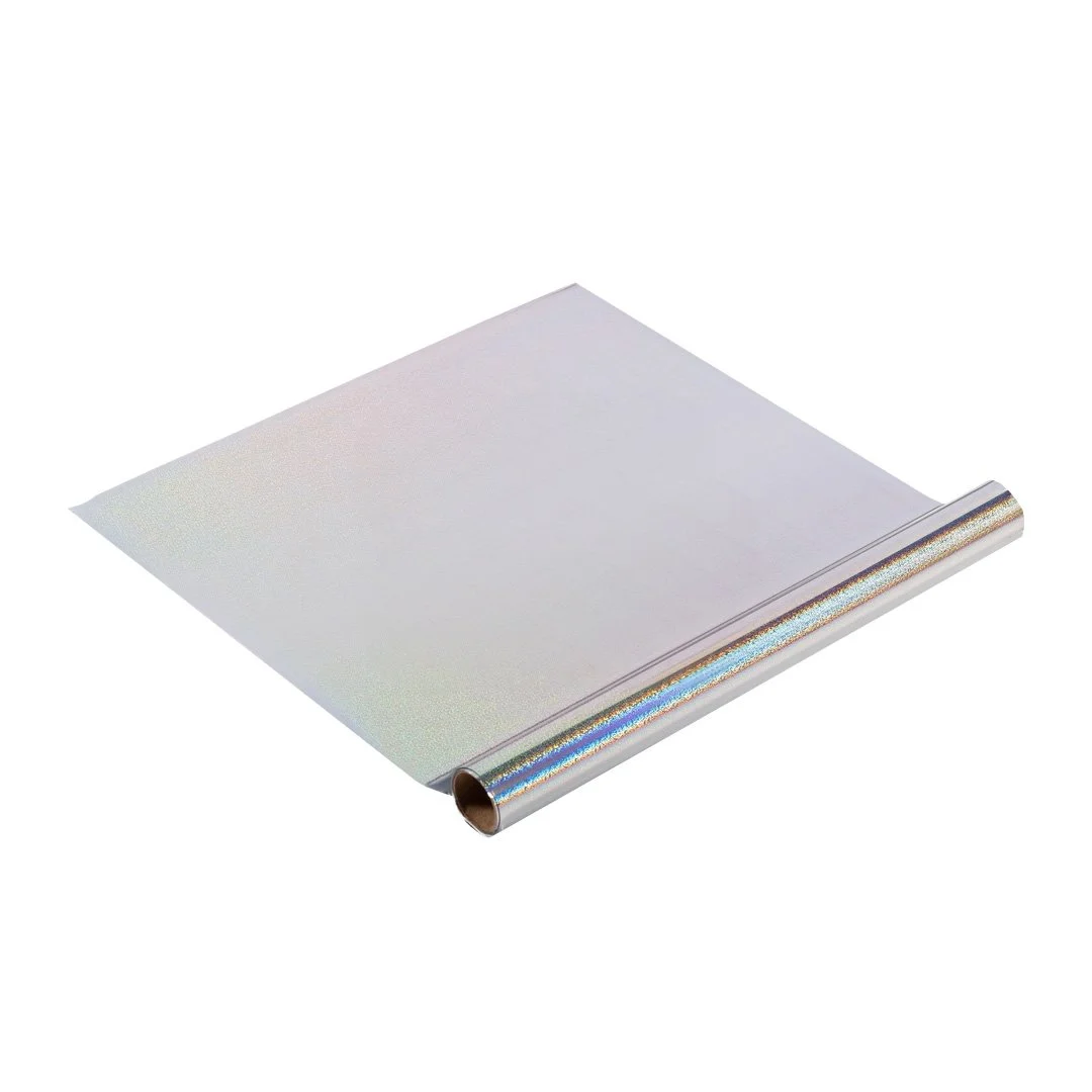 Foil textil plateado glitter