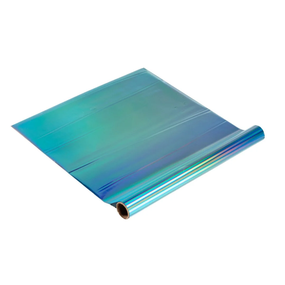 Foil tóner celeste holográfico