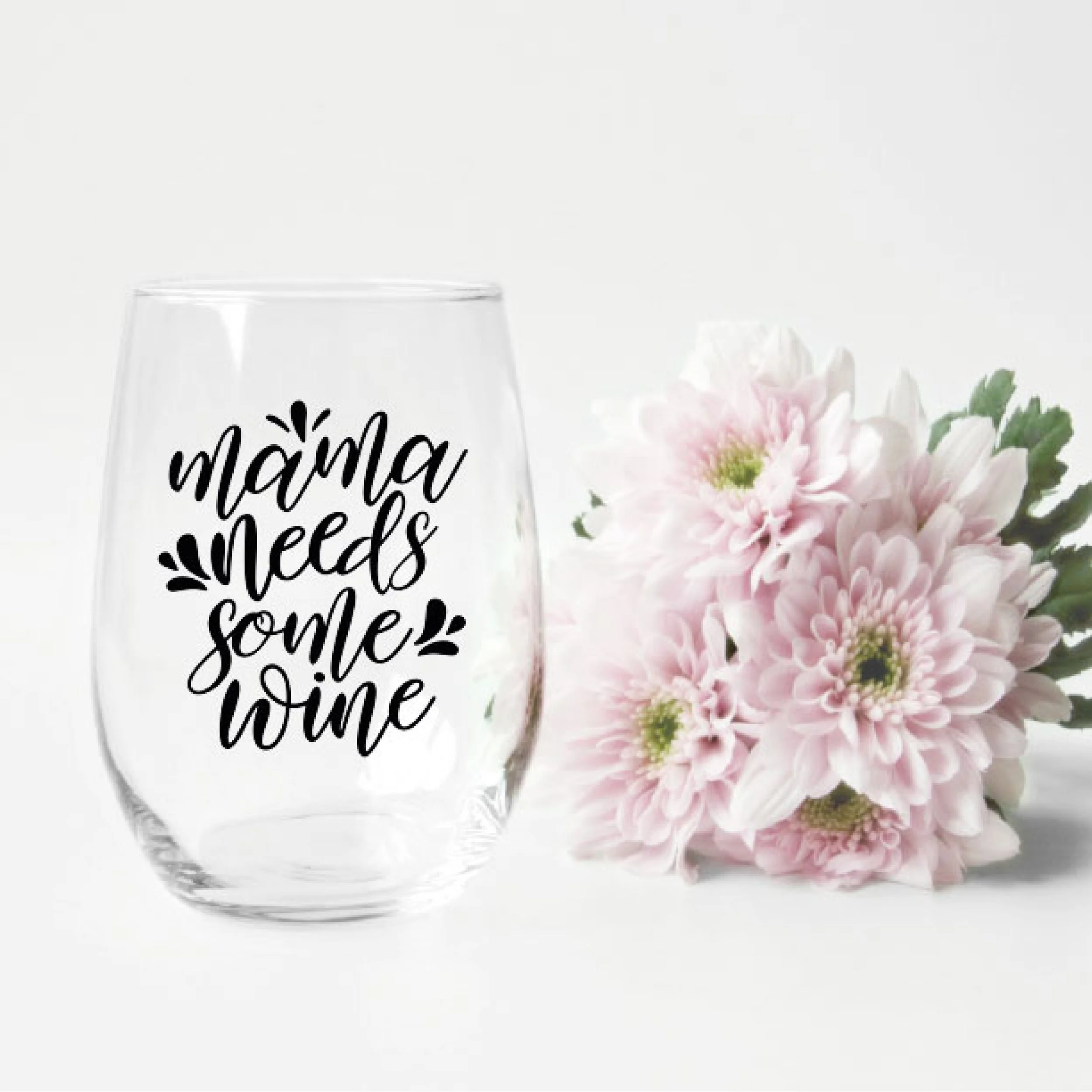 Vaso para vino Mama Needs Some Wine