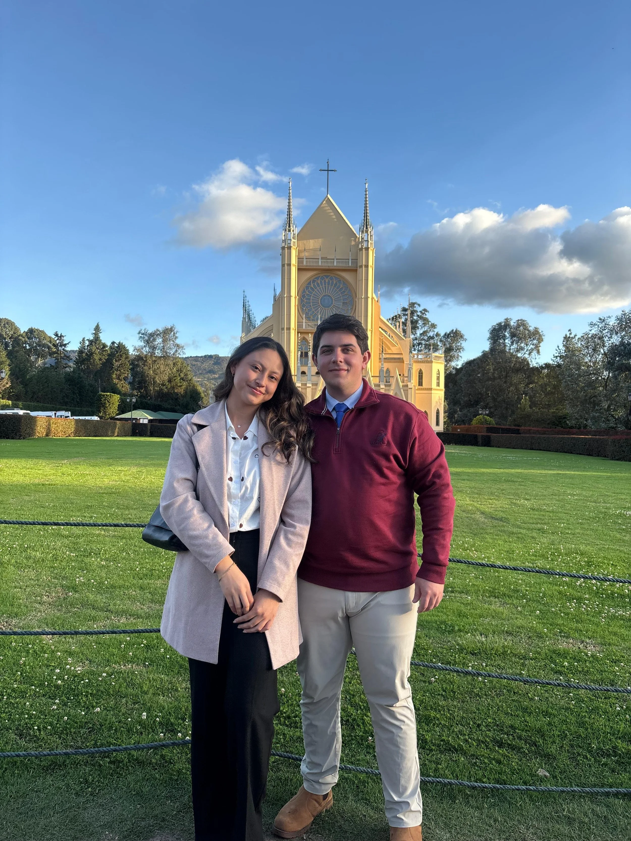 Joe and Isabella, founders of Via Maria, in Colombia