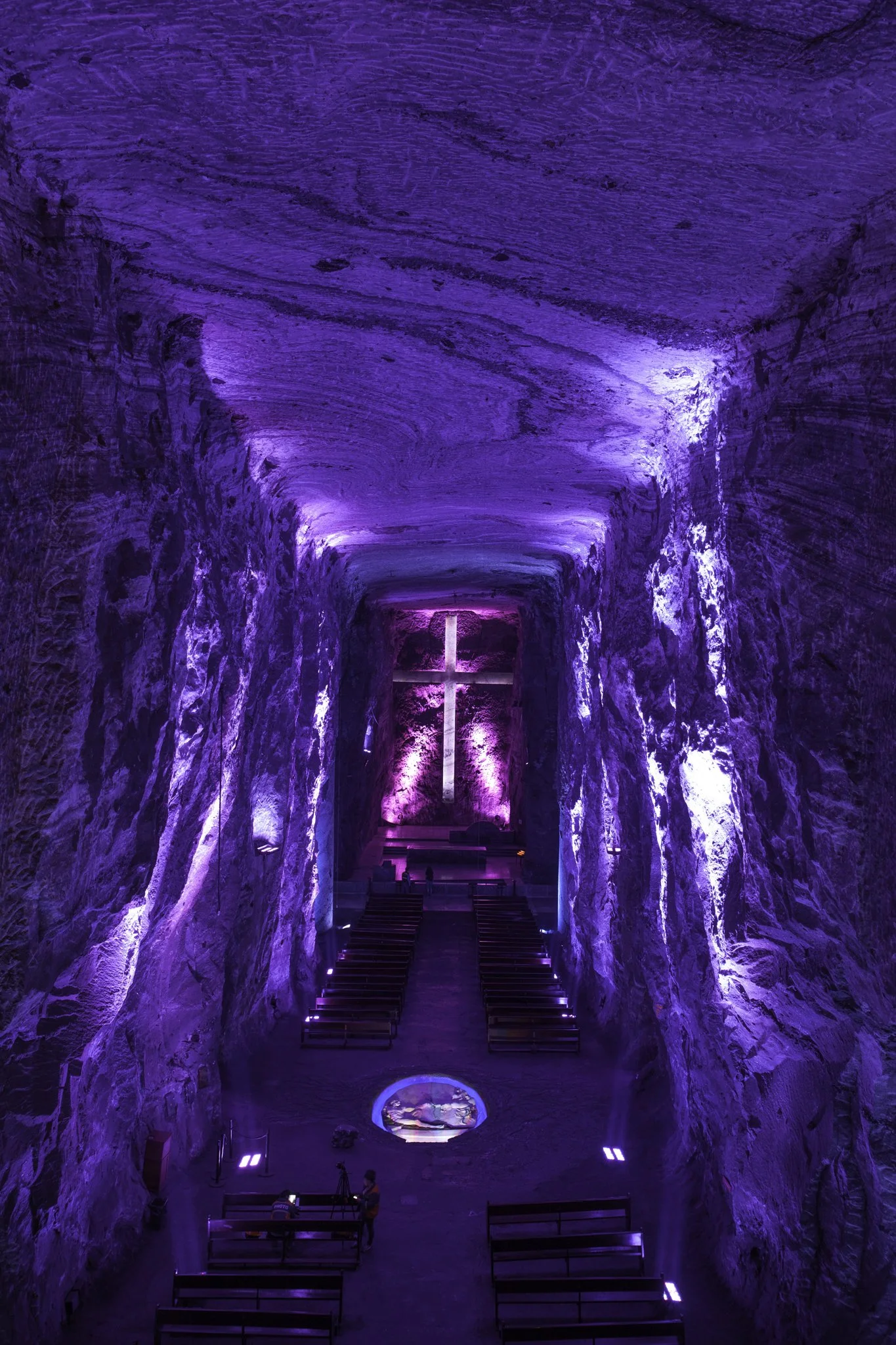 Salt Cathedral inside the Zipaquirá Salt Mine in Colombia