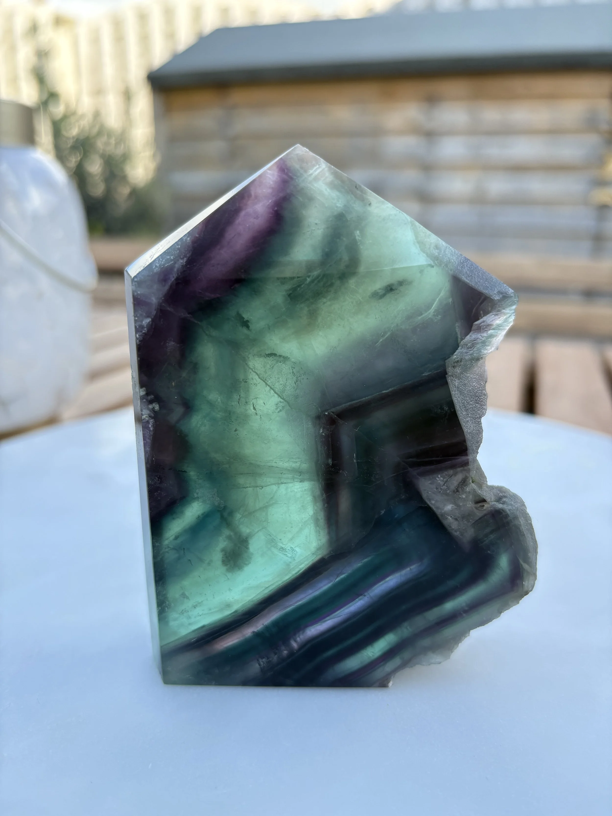 Rainbow Fluorite Freeform Point