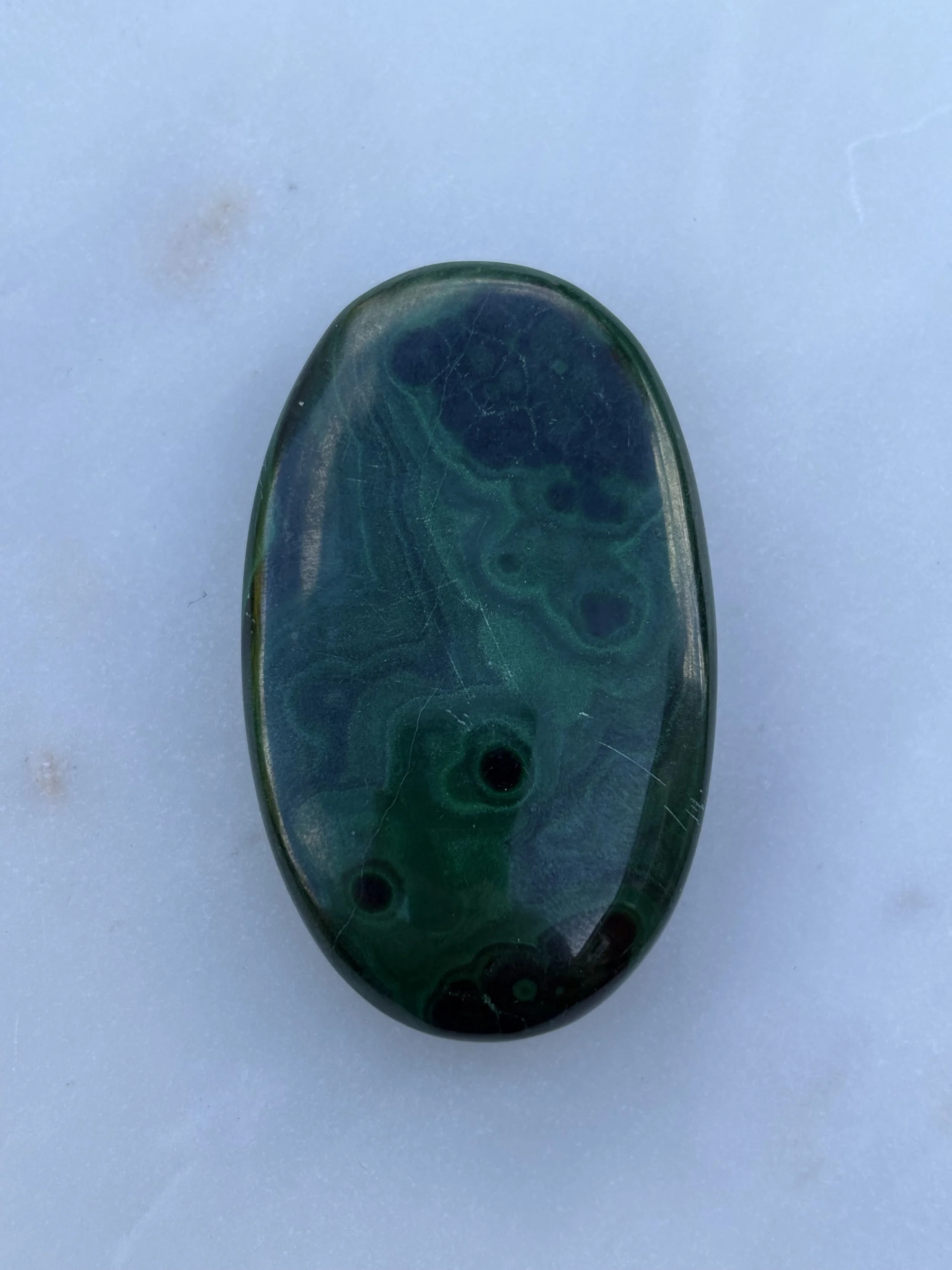 Malachite Palm Stone