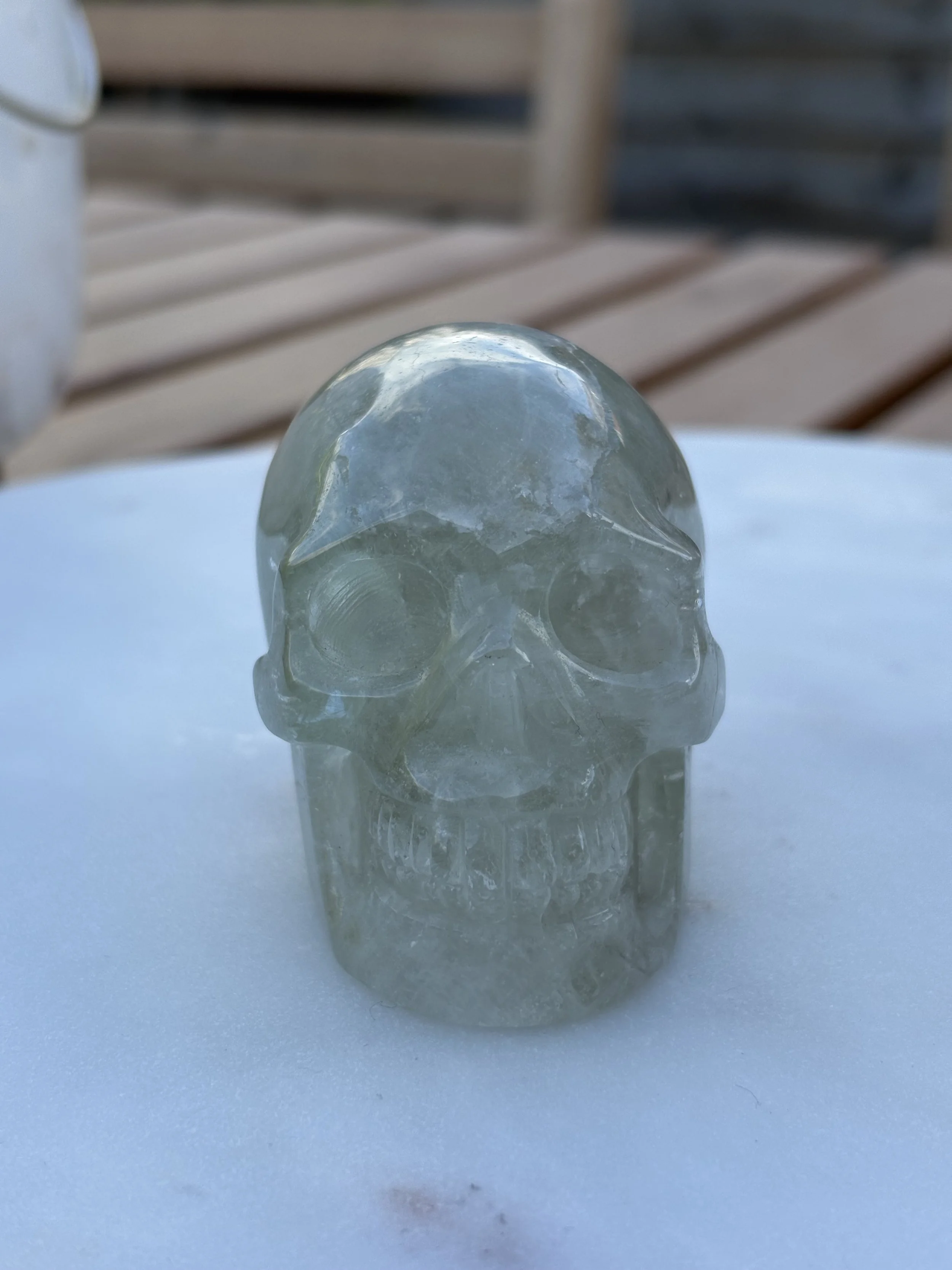 Green Amethyst Skull