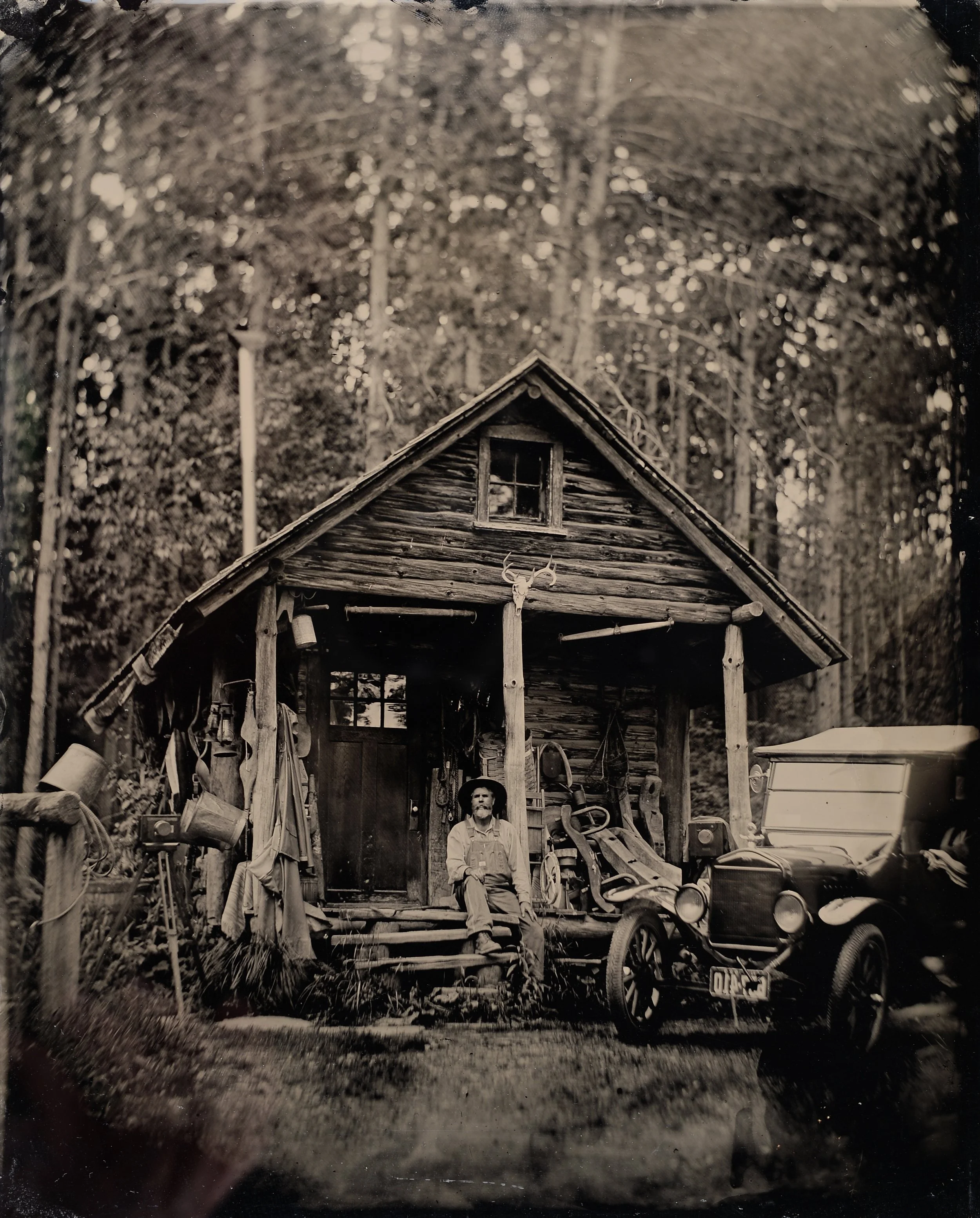 8 x 10 in. wet collodion aluminotype, 2019