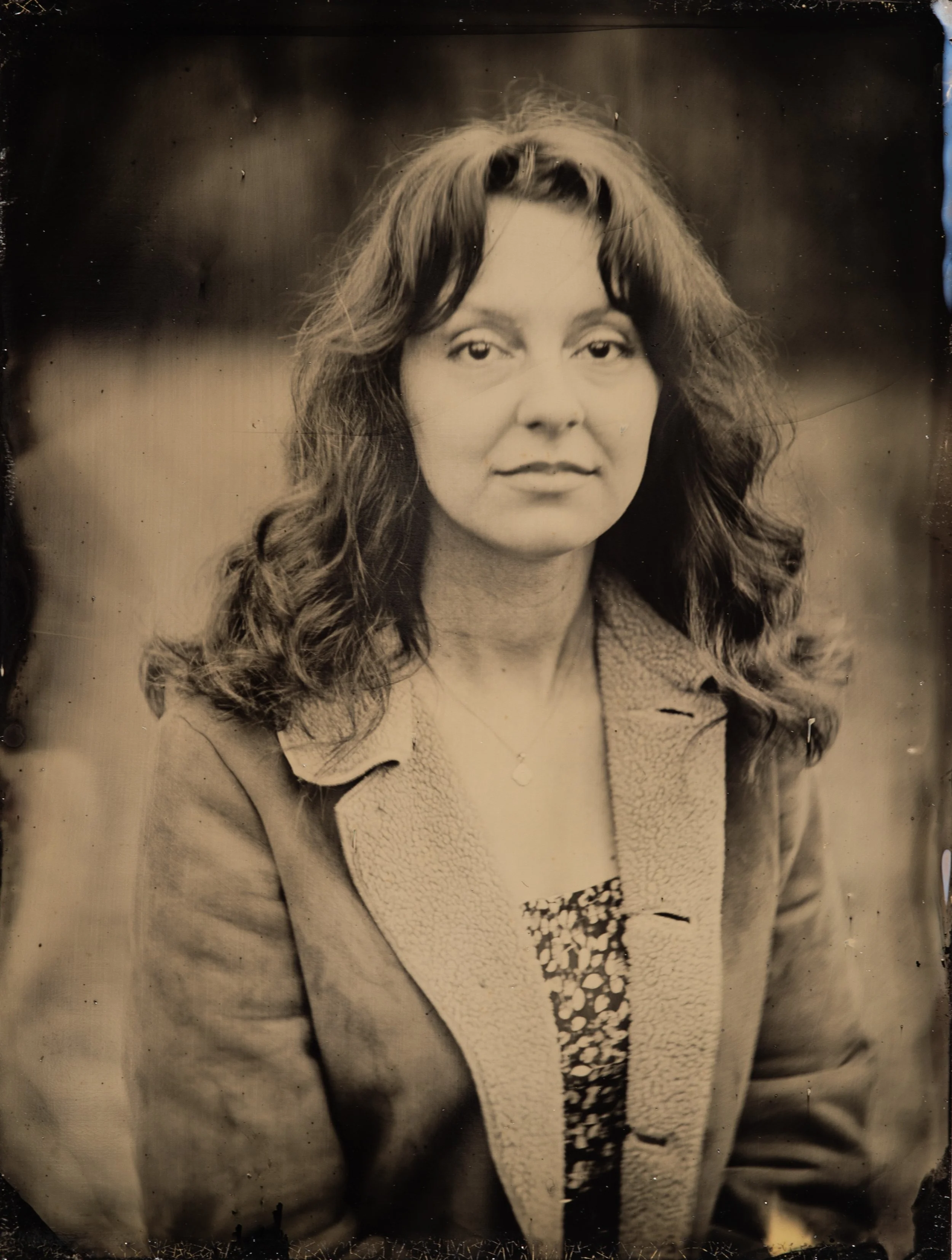 Quarter plate (3.25 x 4.25 in.) wet collodion melainotype, 2023