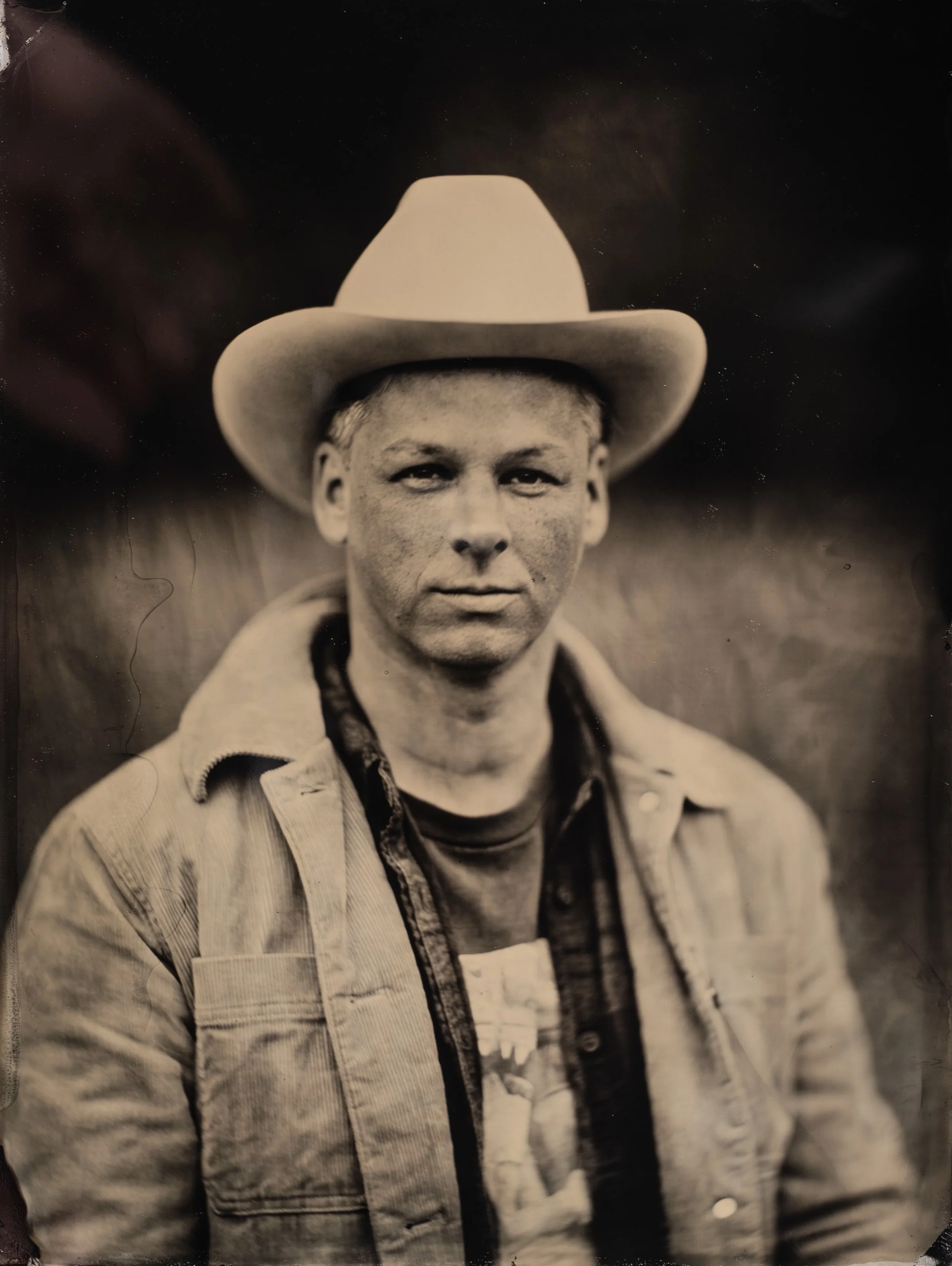 5 x 7 in. wet collodion aluminotype, 2023