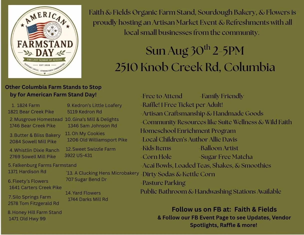 Faith &amp; Fields Artisan Market