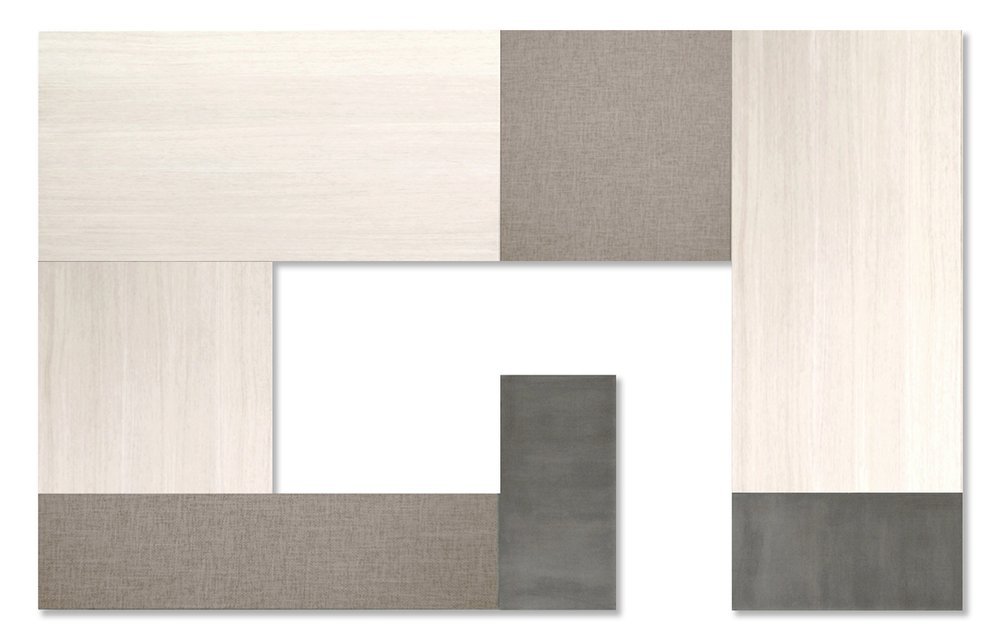 “First Absence”, 2015
Egyptian Wood Laminate, Linen and Lead on Wood and Aluminum

“Primera Ausencia”, 2015
Chapa de madera egipcia s/mdf montada, Lino y Plomo sobre Madera y Aluminio