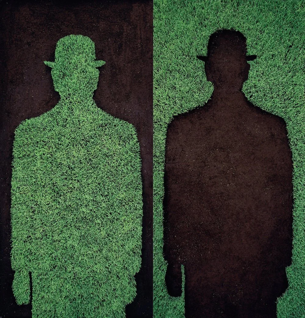 Díptico Apartir de Magritte, 2007
Impresión Digital Montada en Acrílico por Emulsión (Diasec)
219 x 214 cm.