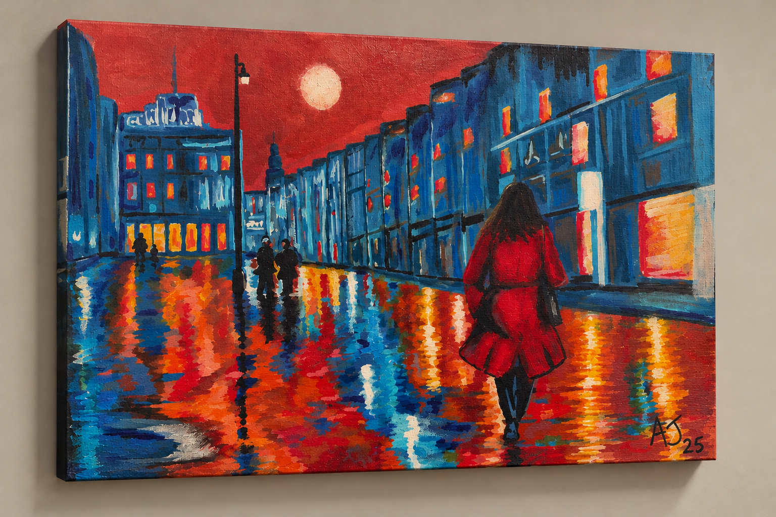 A Glasgow Street, painting by Andrew Ignatius