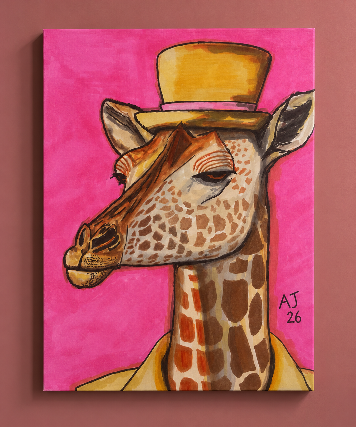 A Hat on a Giraffe