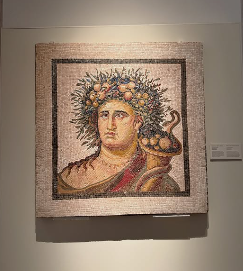Mosaico de Vertumno, también conocido como el "Genio del Año" (Annus).