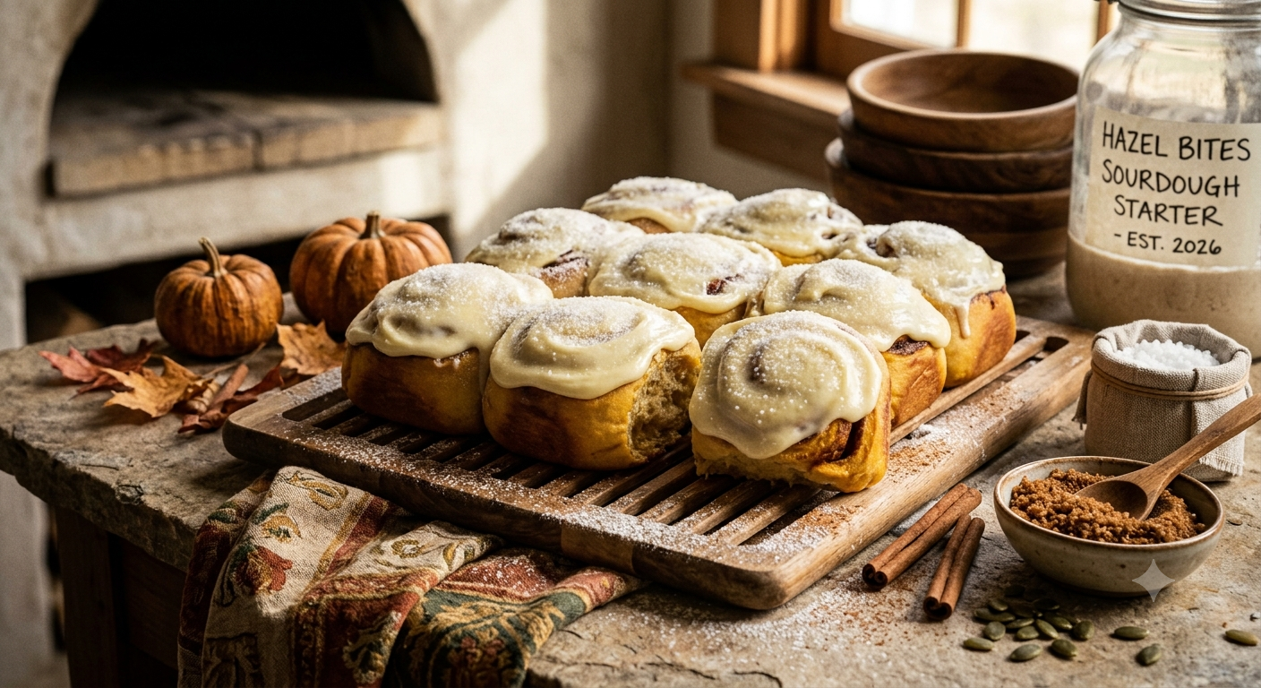Sourdough Pumpkin Cinnomon Rolls