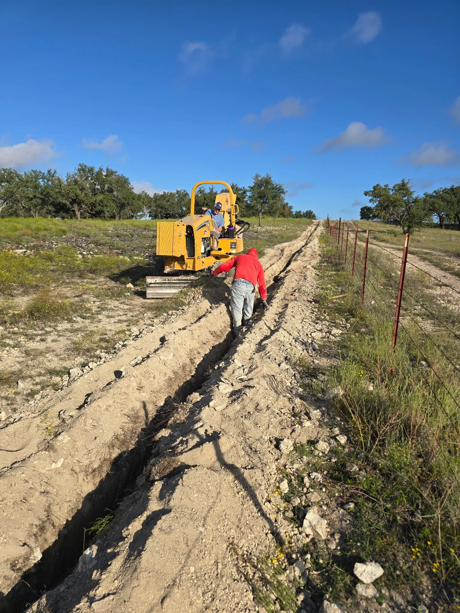 Water Line Trenching/ Troughs