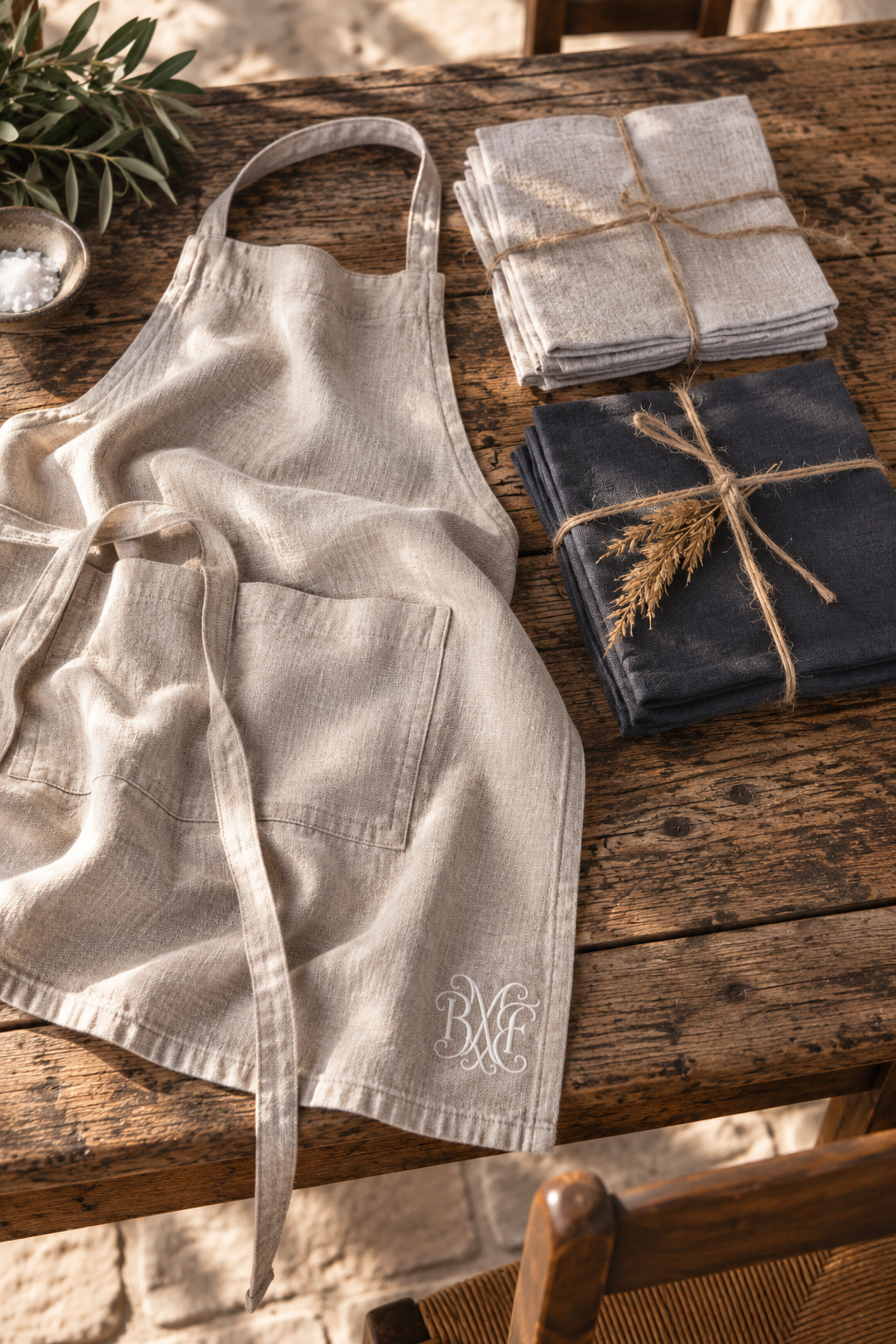 French Linens & Apron