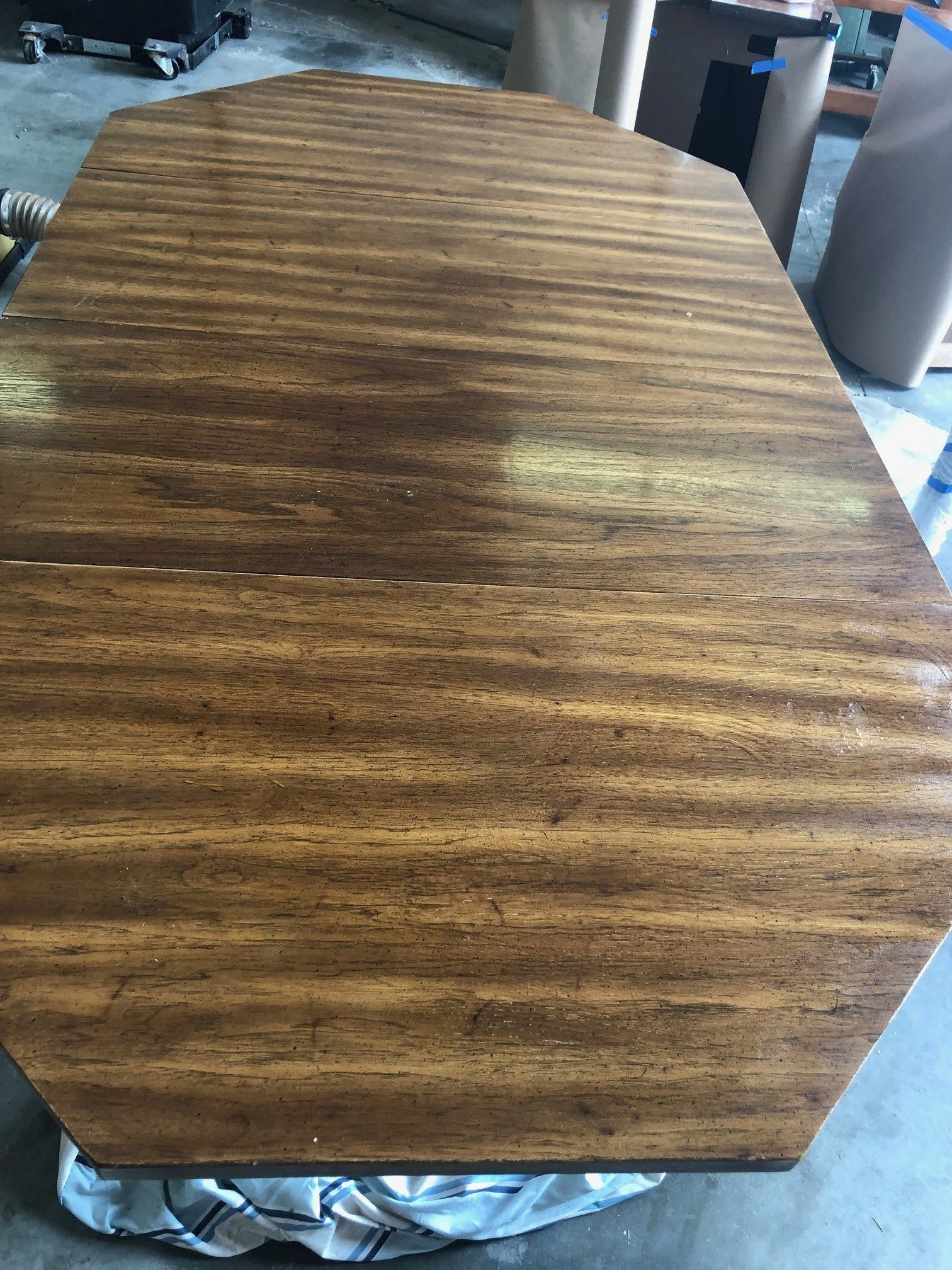 Octagonal Table Refinished