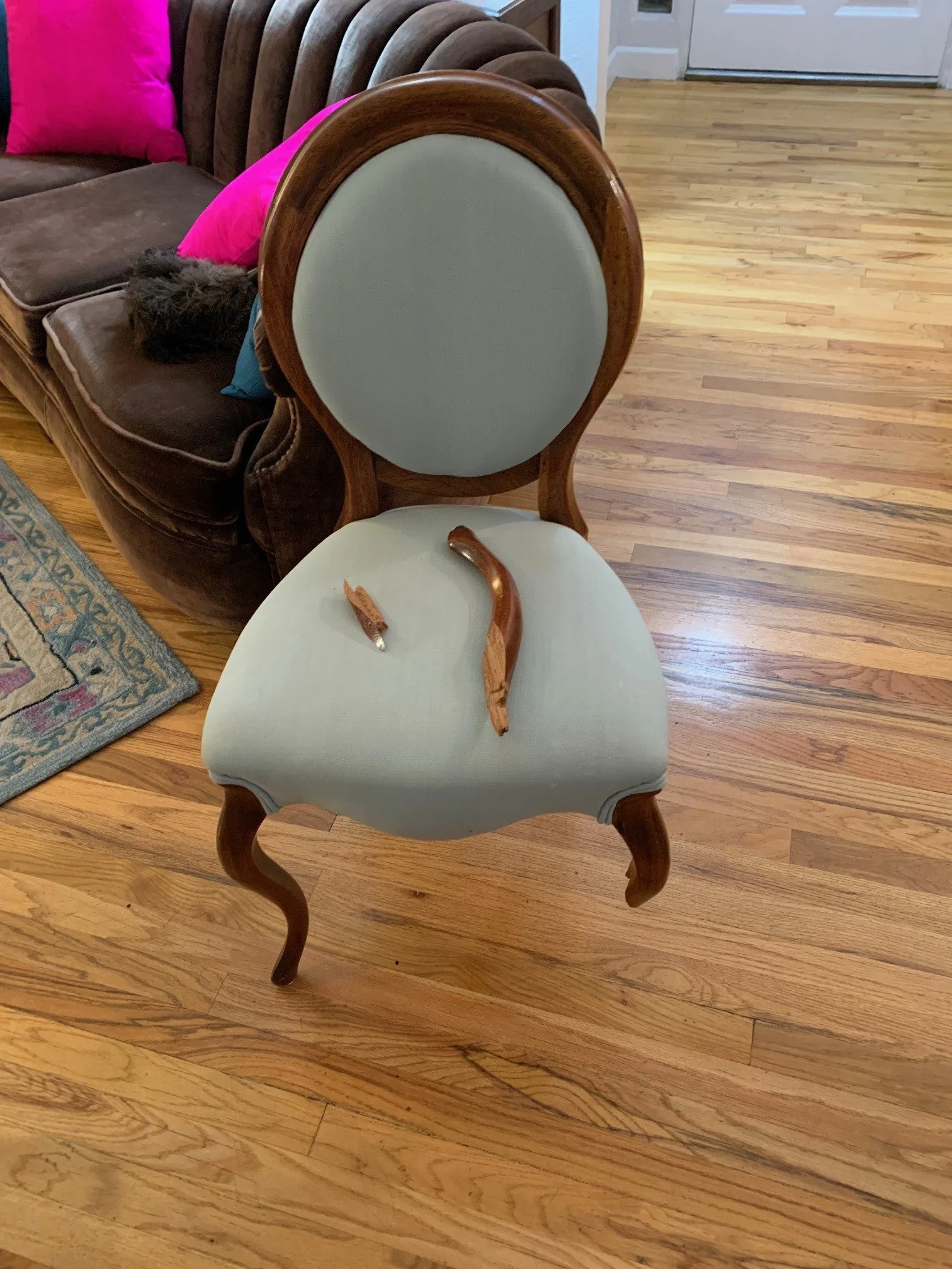 Victorian Chair Broken Legs