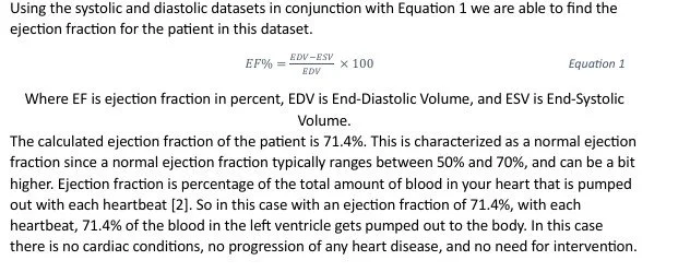 Calculations based on filtered ct images