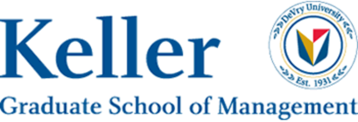 Keller Graduate School of Management logo and DeVry University seal