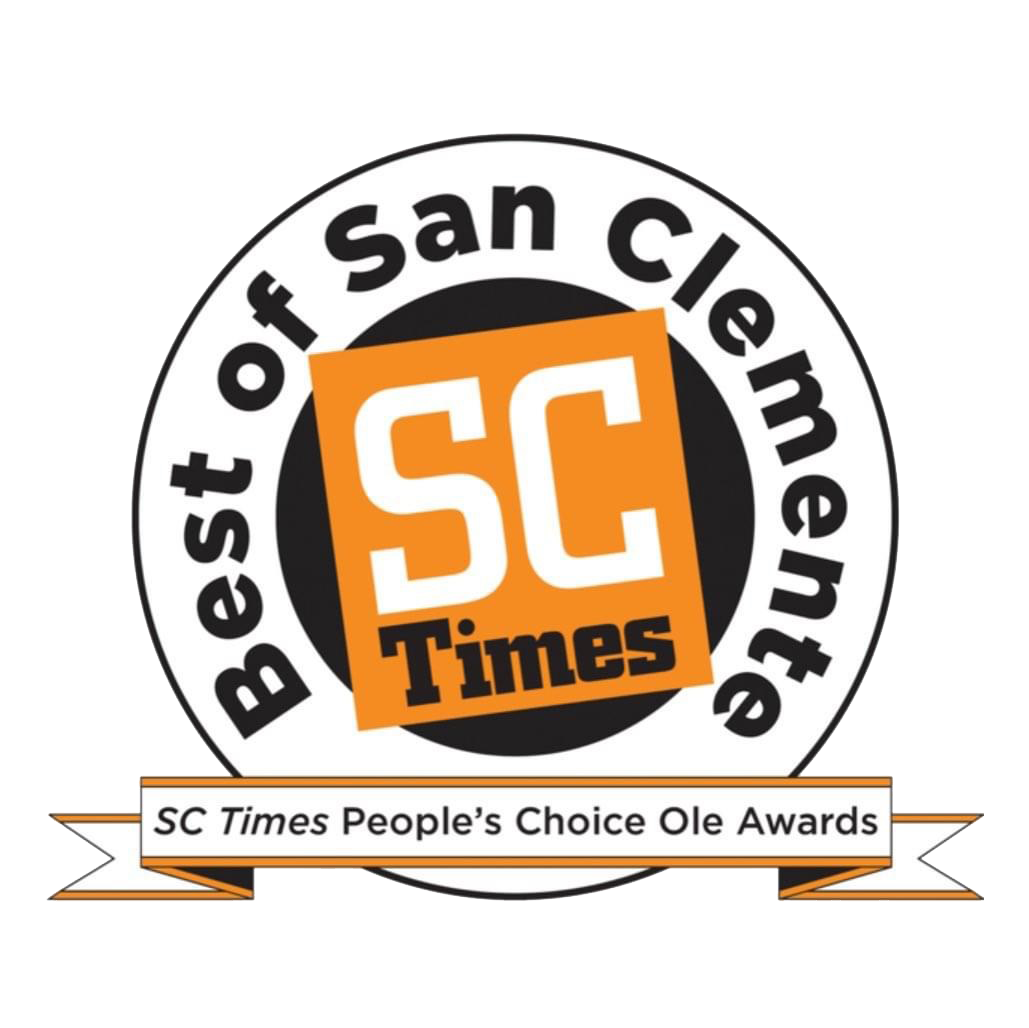 SC Times Best of San Clemente award badge reading “SC Times People’s Choice Ole Awards”