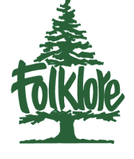 Folklore logo. Green logo with a pine tree and the text 'Folklole' underneath.