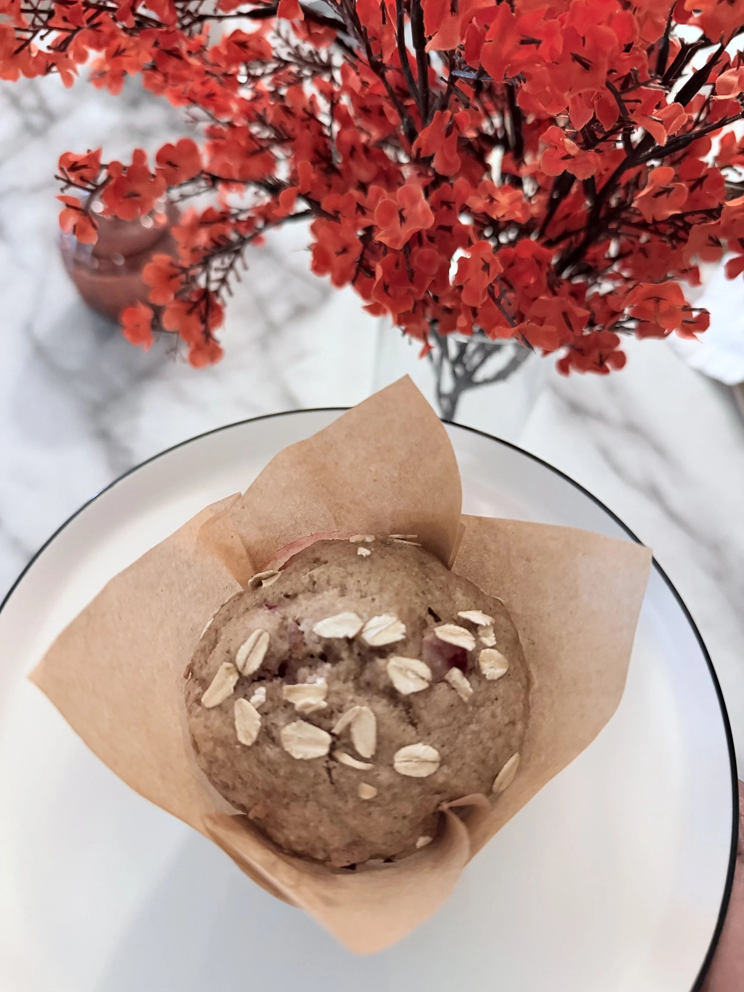 Strawberry Oat Muffins