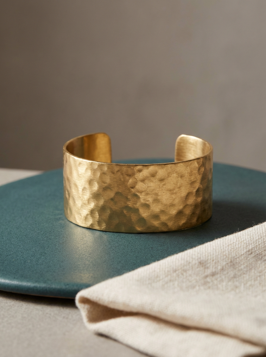 Hammered Gold Cuff