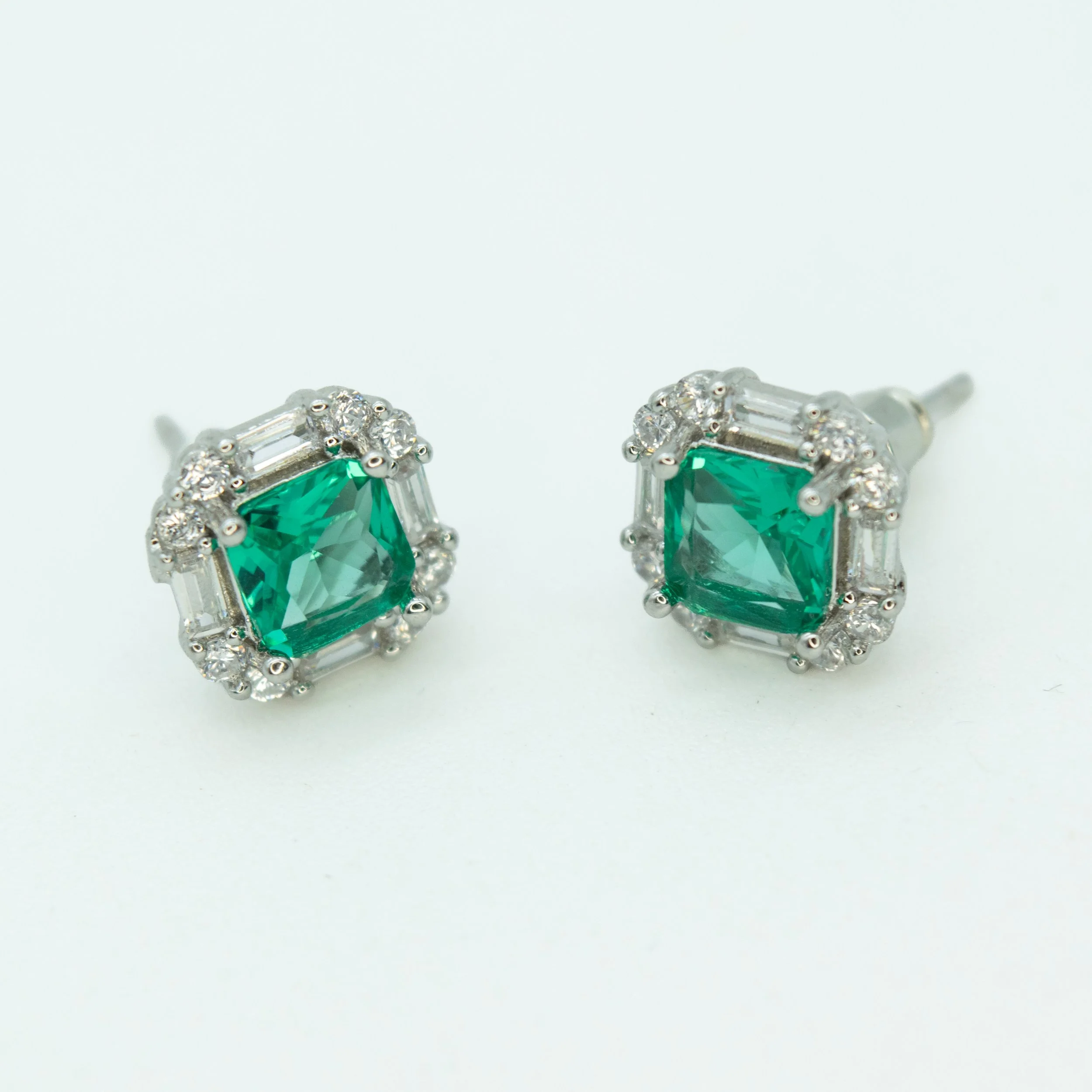 Aretes Halo Turquesa