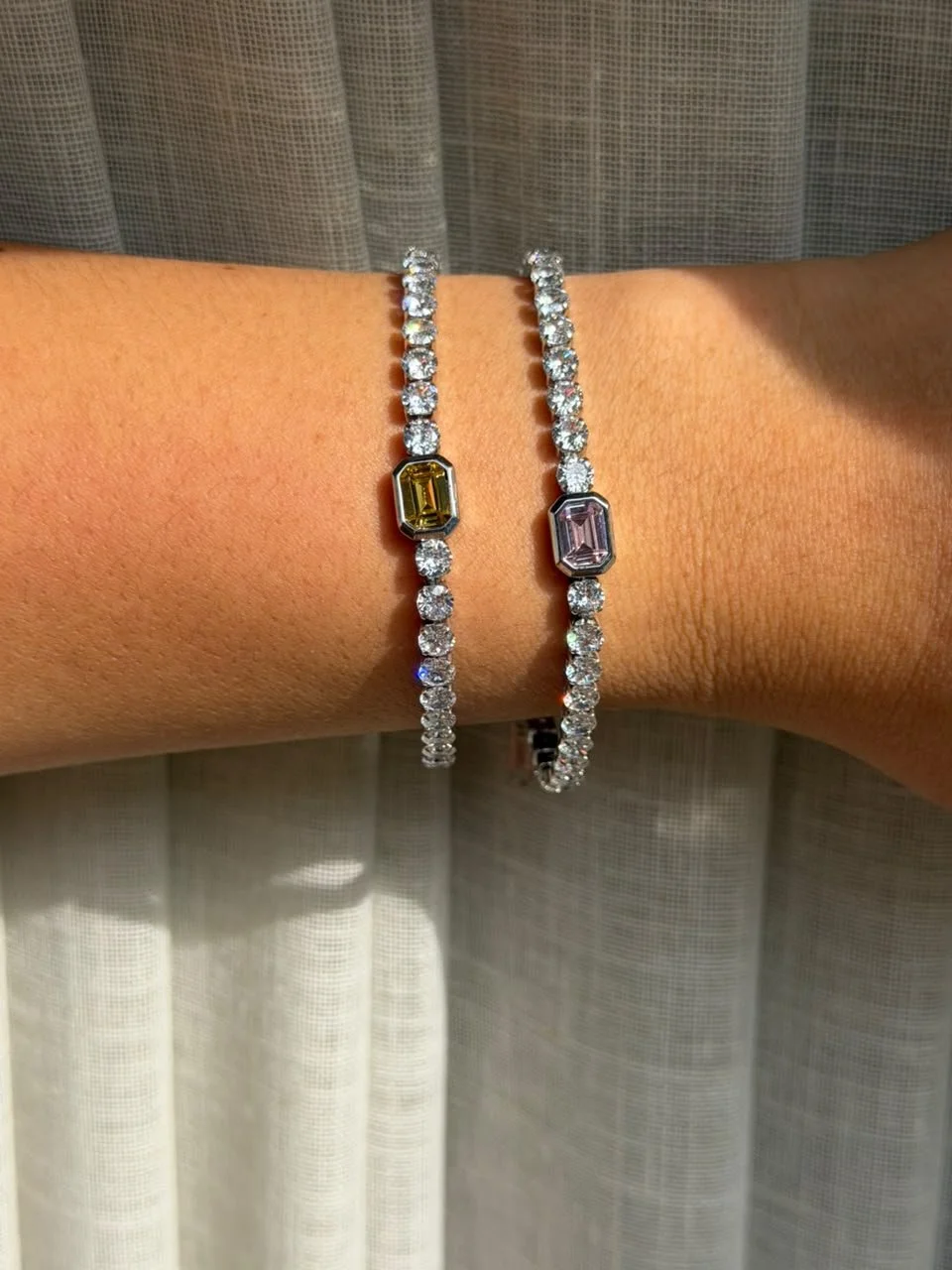 Adhara's Halo Tennis Bracelet