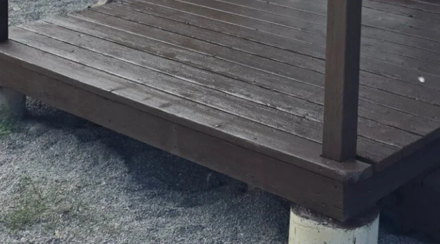 Deck Sanded and Stained — Twin Bridges