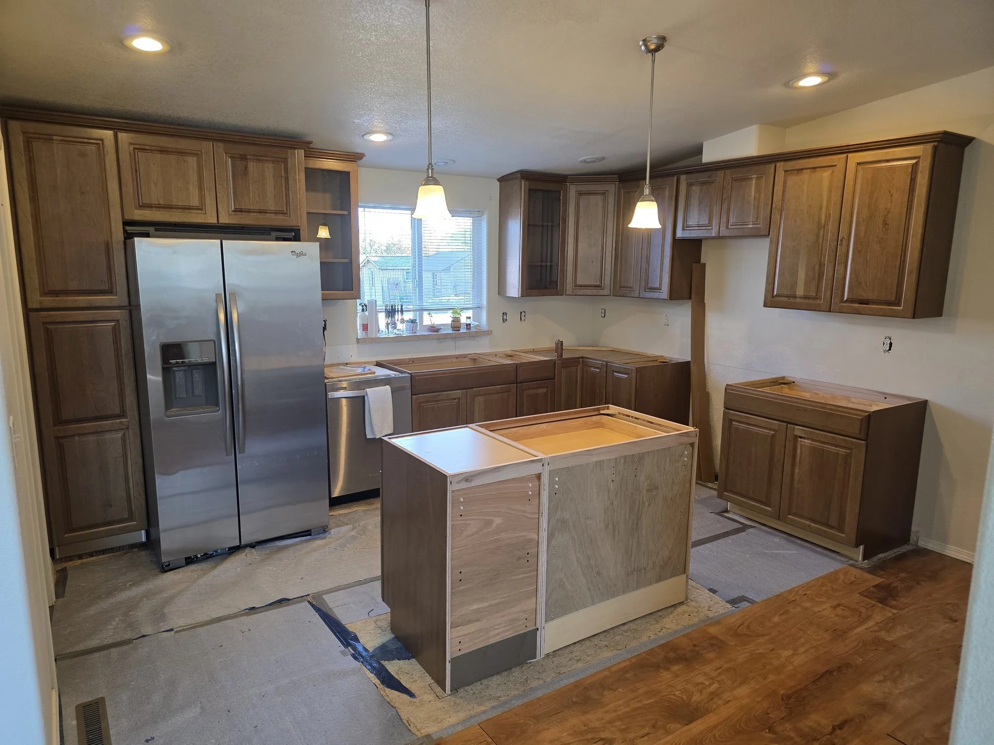 Kitchen Cabinets After Fire and Water Damage — Anaconda